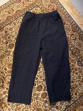 Old Navy Navy Wide-Leg Pull-On Pants